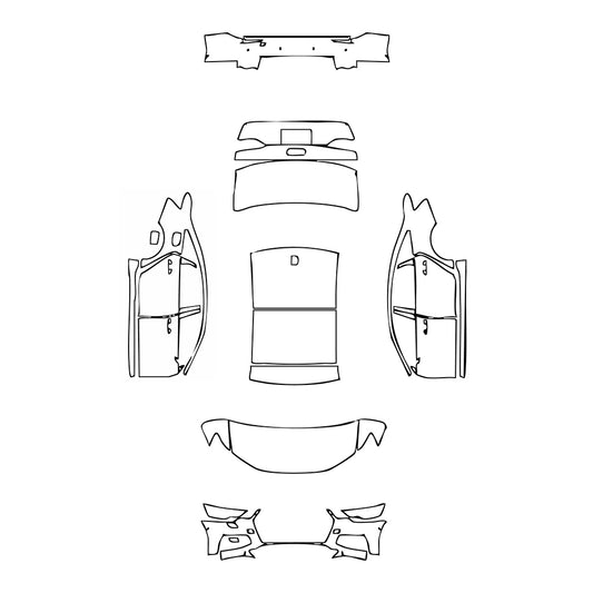 Pre-Cut PPF Audi A6 A6L Base 2023 - PPF-Kits