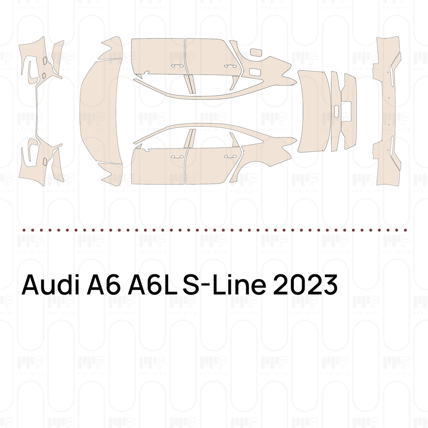 Pre-Cut PPF Audi A6 A6L S-Line 2023