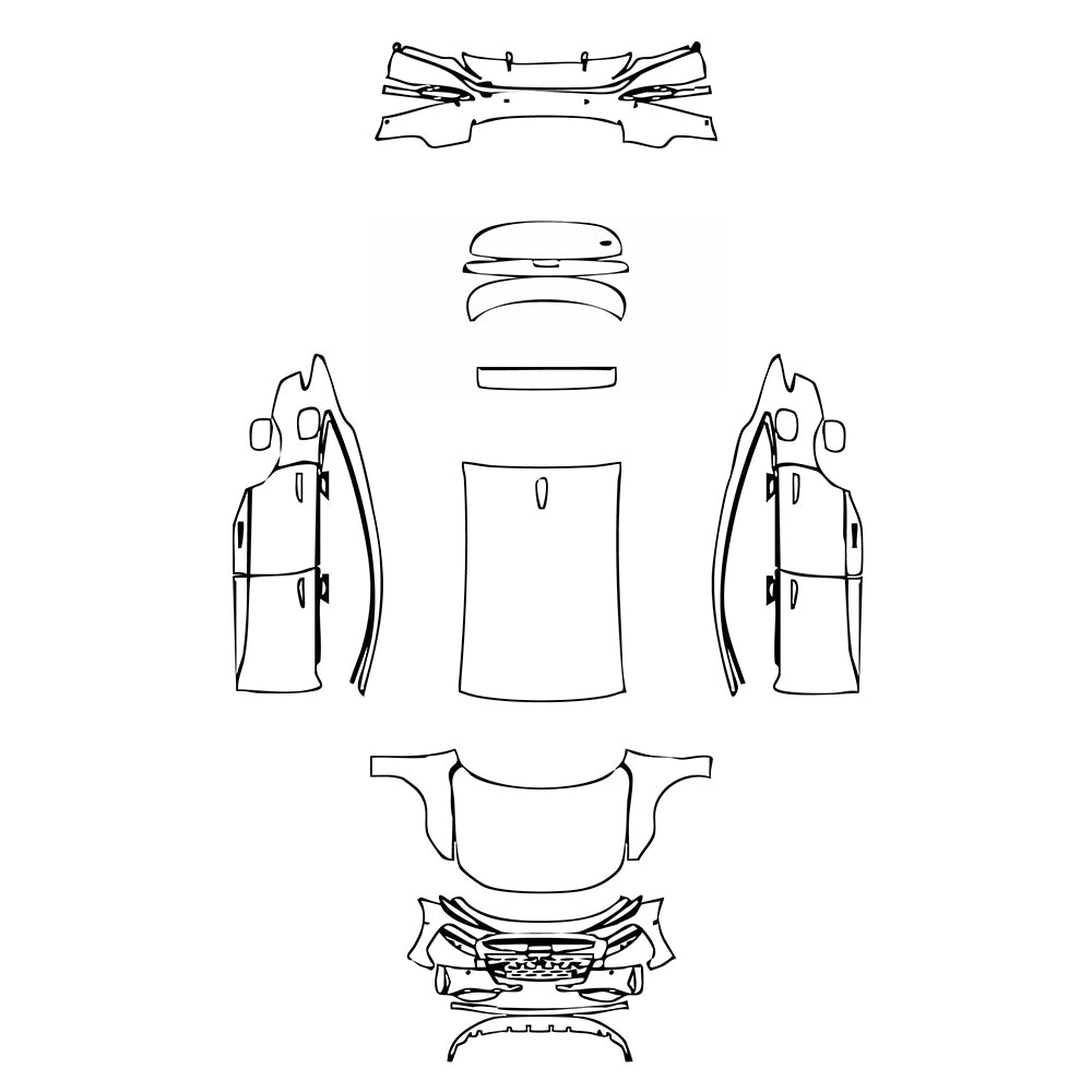 Passgenaue Lackschutzfolien PPF Audi A6 e-tron A6 Sportback e-tron Base 2025