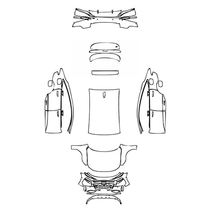 Passgenaue Lackschutzfolien PPF Audi A6 e-tron A6 Sportback e-tron Base 2025