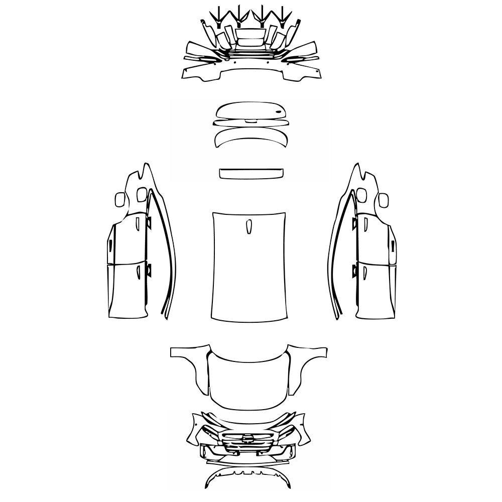 Passgenaue Lackschutzfolien PPF Audi A6 e-tron A6 Sportback e-tron S-Line 2025