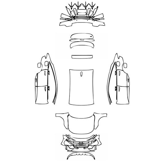 Passgenaue Lackschutzfolien PPF Audi A6 e-tron A6 Sportback e-tron S-Line 2025