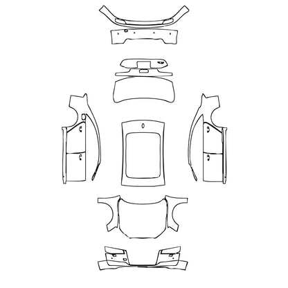 Pre-Cut PPF Audi A8 A8 L (Extended Wheelbase) Base 2017 - PPF-Kits