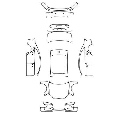 Pre-Cut PPF Audi A8 A8 L (Extended Wheelbase) Sport 2016 - PPF-Kits