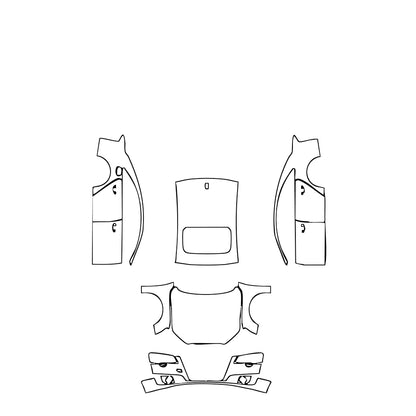 Pre-Cut PPF Audi A8 A8 (Standard Wheelbase) Base 2014 - PPF-Kits