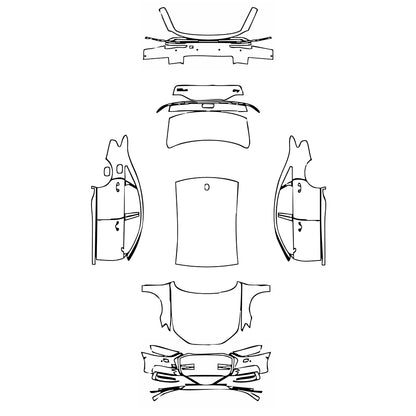 Pre-Cut PPF Audi A8 A8 (Standard Wheelbase) Base 2020 - PPF-Kits