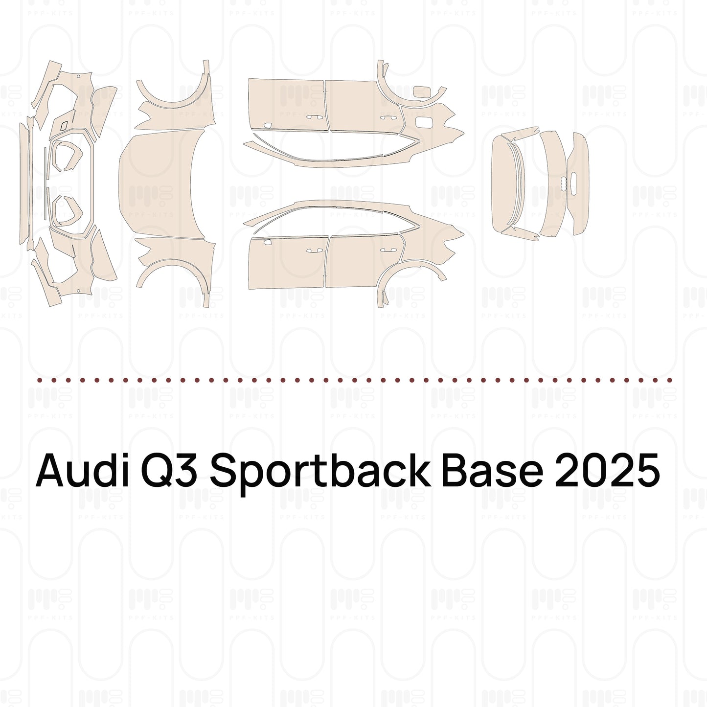 Pre-Cut PPF Audi Q3 Sportback Base 2025
