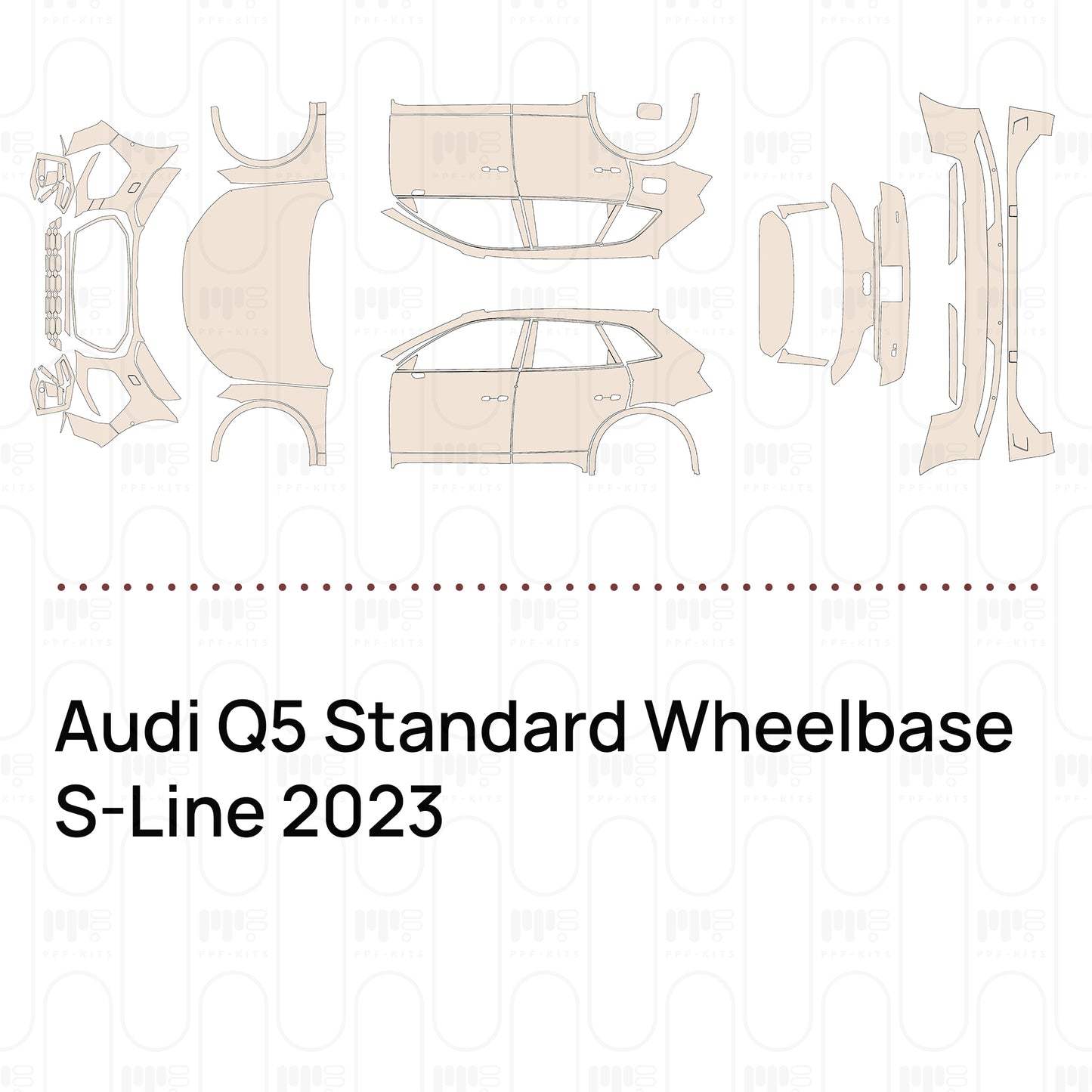 Pre-Cut PPF Audi Q5 Standard Wheelbase S-Line 2023