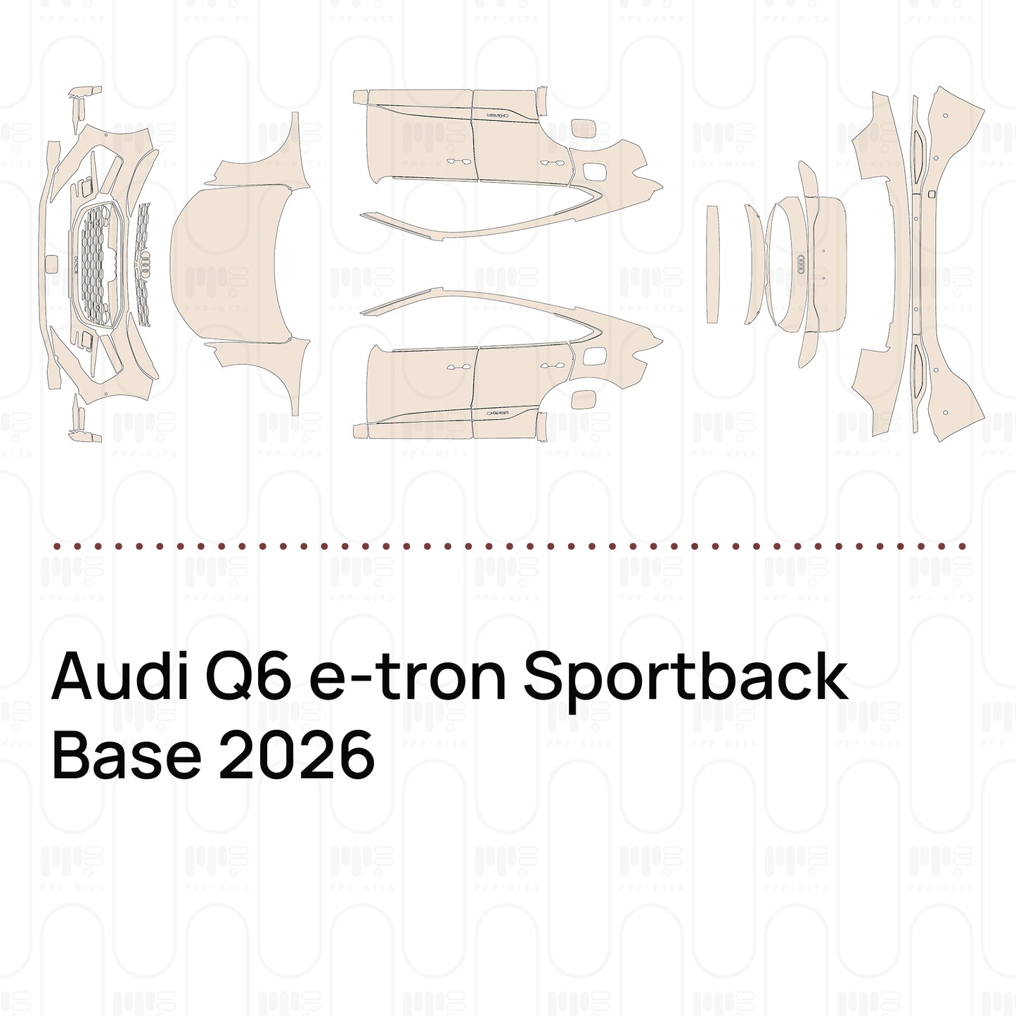 Pre-Cut PPF Audi Q6 e-tron Sportback Base 2026