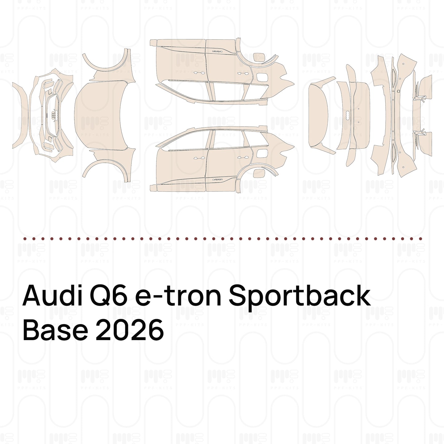 Pre-Cut PPF Audi Q6 e-tron Sportback Base 2026