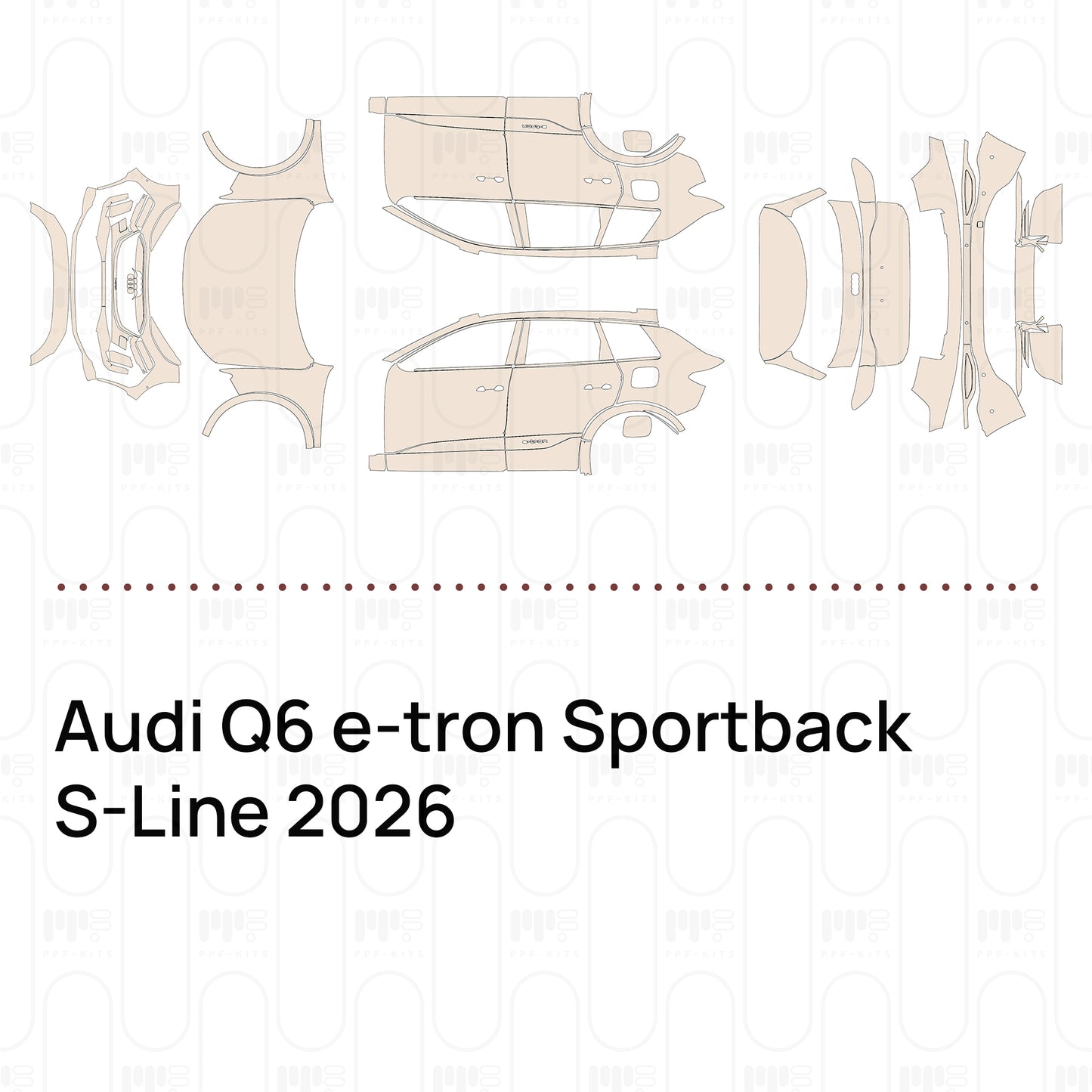 Pre-Cut PPF Audi Q6 e-tron Sportback S-Line 2026