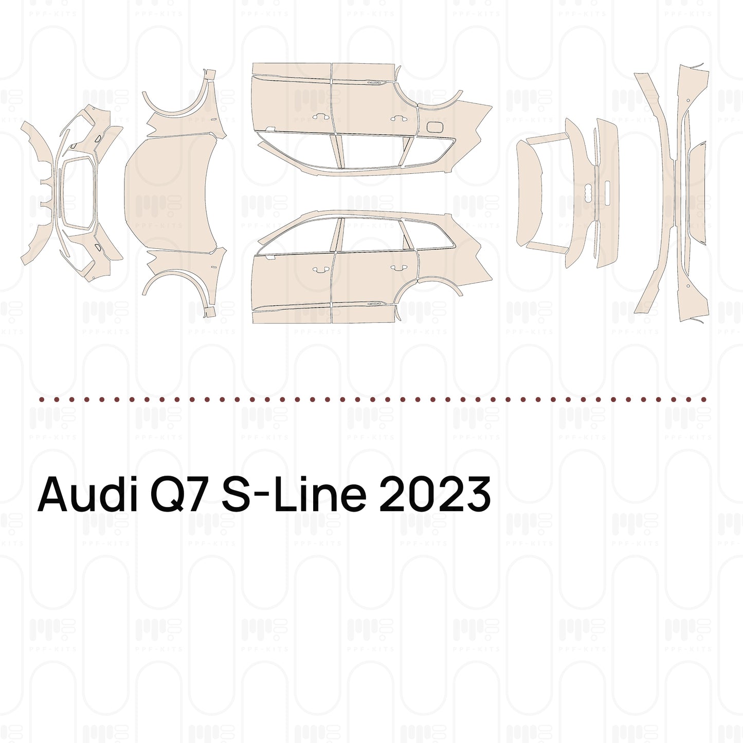 Pre-Cut PPF Audi Q7 S-Line 2023