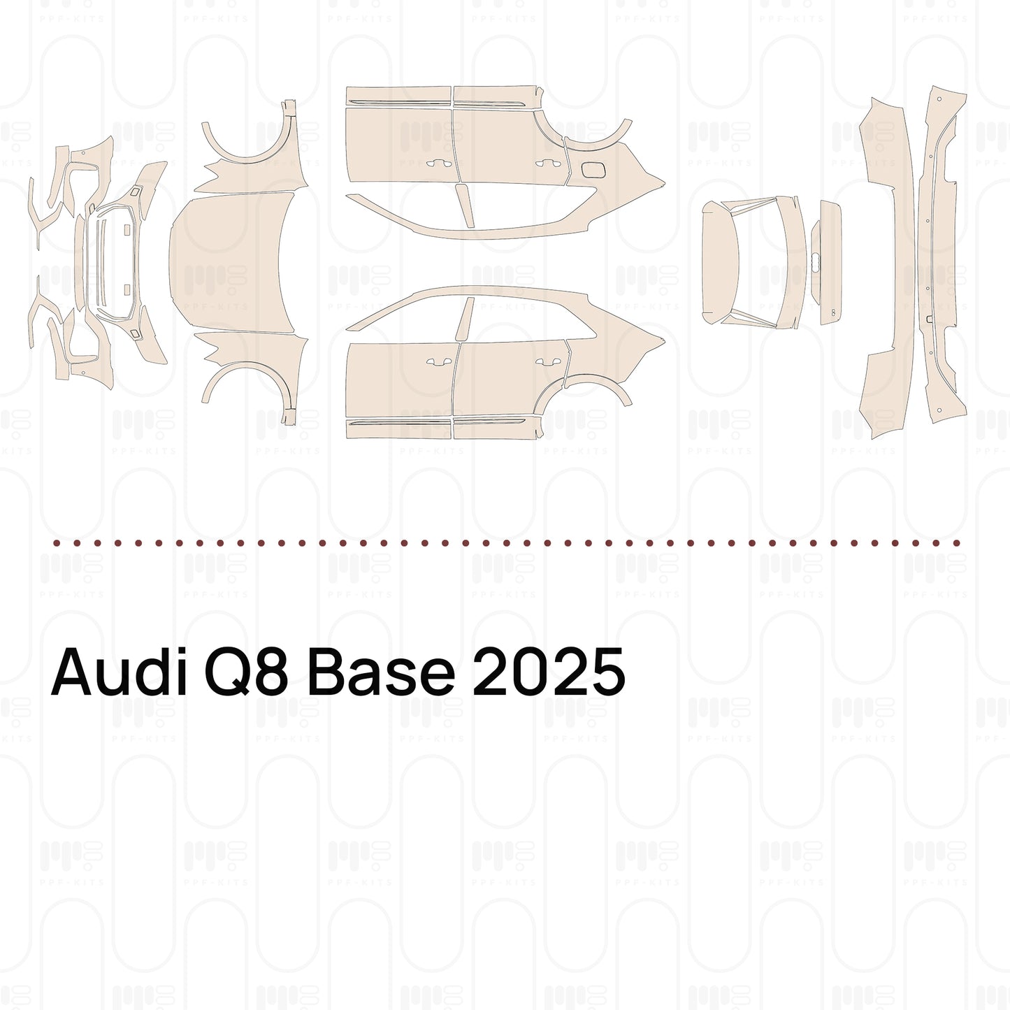 Pre-Cut PPF Audi Q8 Base 2025