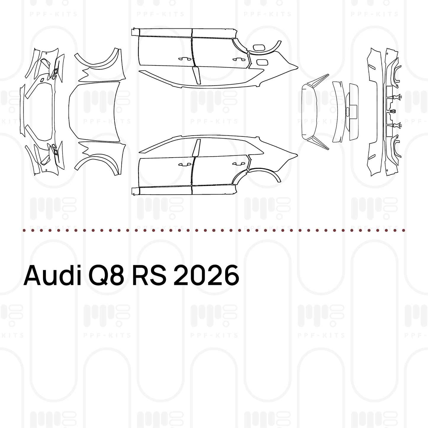 Pre-Cut PPF Audi Q8 RS 2026