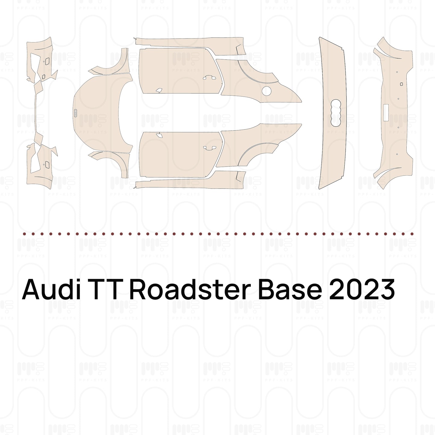 Pre-Cut PPF Audi TT Roadster Base 2023