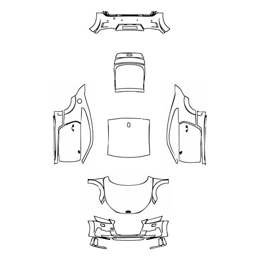 Pre-Cut PPF Audi TT TT Coupe S-line 2020 - PPF-Kits