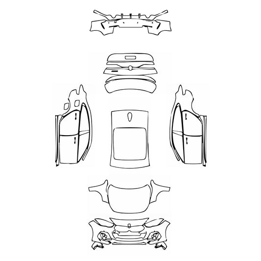 Pre-Cut PPF BMW 2 Series Gran Coupe Msport 2023 - PPF-Kits