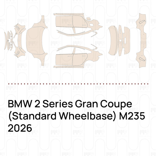 BMW 2 Series Gran Coupe (Standard Wheelbase) M235 2026 – Pre-Cut PPF
