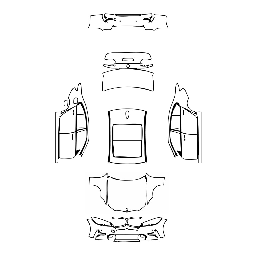 Pre-Cut PPF BMW 3 Series Sedan Base Extended Wheelbase 2021 - PPF-Kits