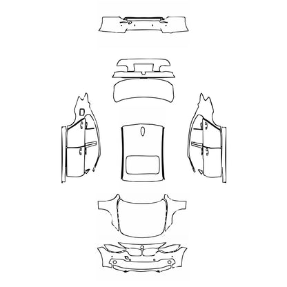 Pre-Cut PPF BMW 3 Series Sedan Base Standard Wheelbase 2017 - PPF-Kits