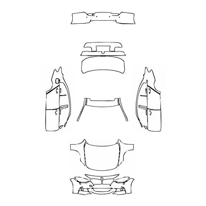 Pre-Cut PPF BMW 3 Series Sedan M Sport Extended Wheelbase 2013 - PPF-Kits