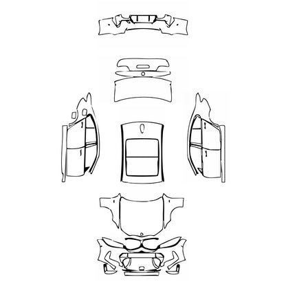 Pre-Cut PPF BMW 3 Series Sedan M Sport Extended Wheelbase 2023 - PPF-Kits