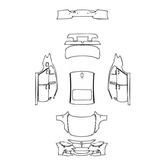Pre-Cut PPF BMW 3 Series Sedan M Sport Standard Wheelbase 2013 - PPF-Kits