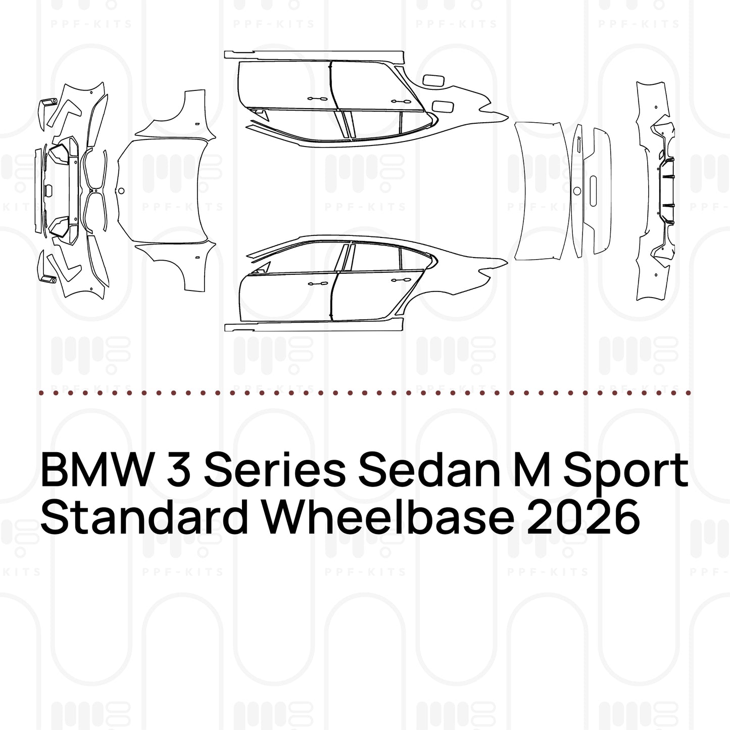 Pre-Cut PPF BMW 3 Series Sedan M Sport Standard Wheelbase 2026