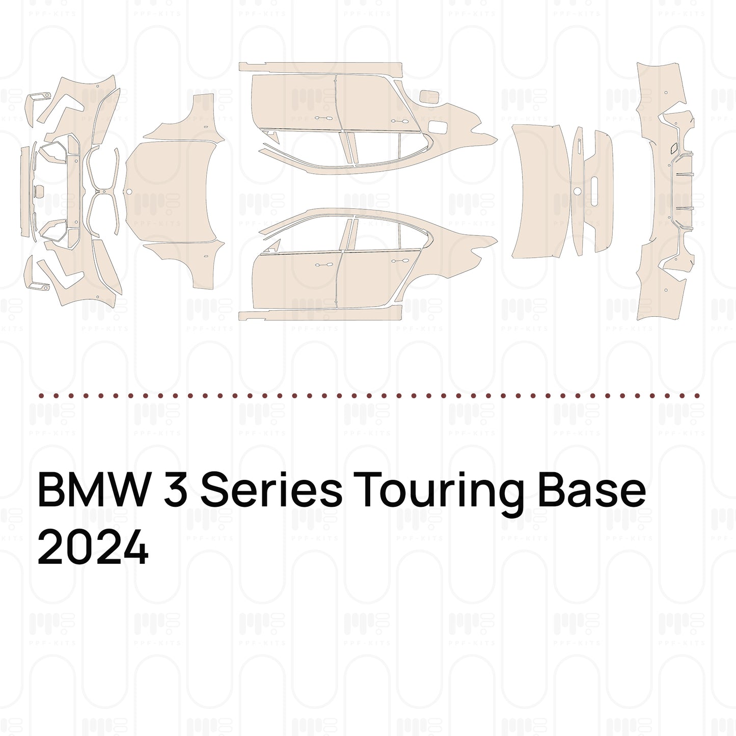 Pre-Cut PPF BMW 3 Series Touring Base 2024