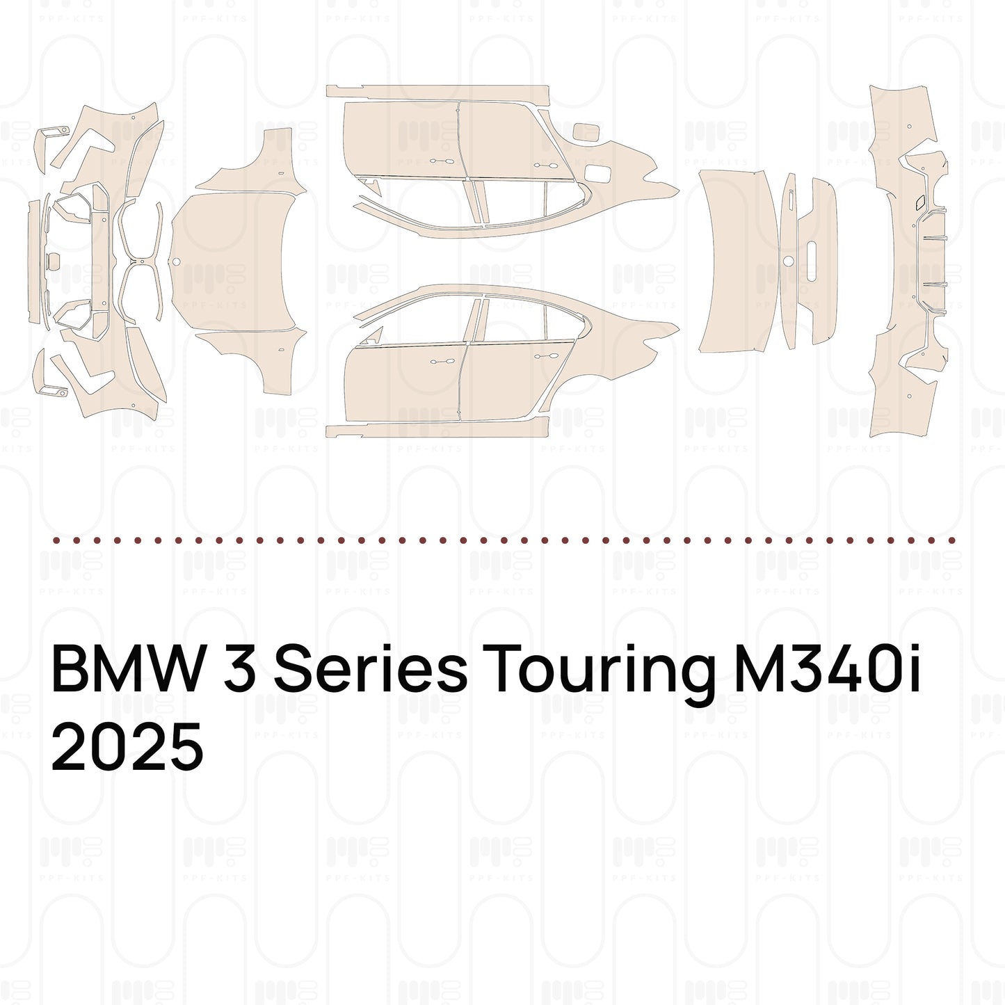 Pre-Cut PPF BMW 3 Series Touring M340i 2025