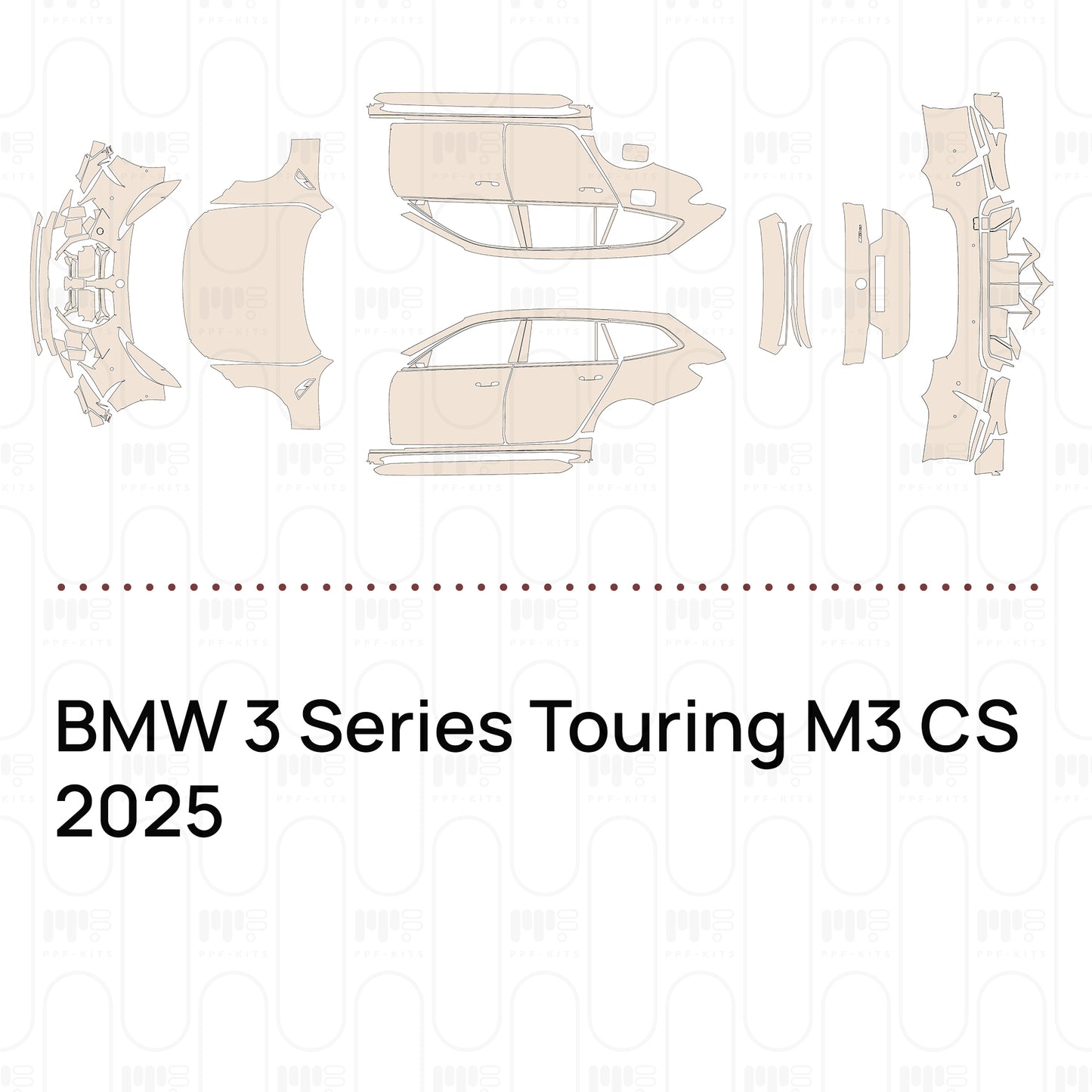 Pre-Cut PPF BMW 3 Series Touring M3 CS 2025