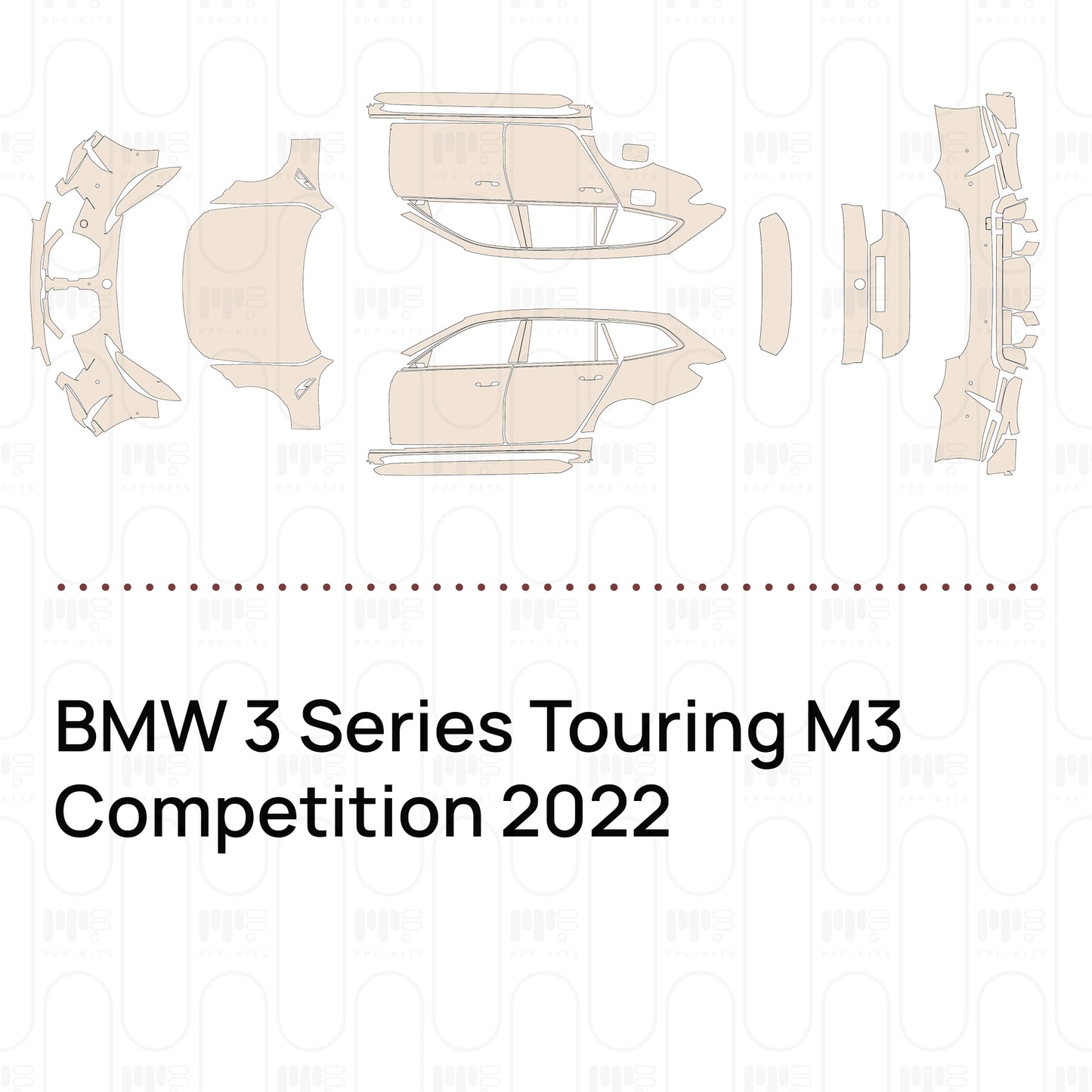 Pre-Cut PPF BMW 3 Series Touring M3 Competition 2022
