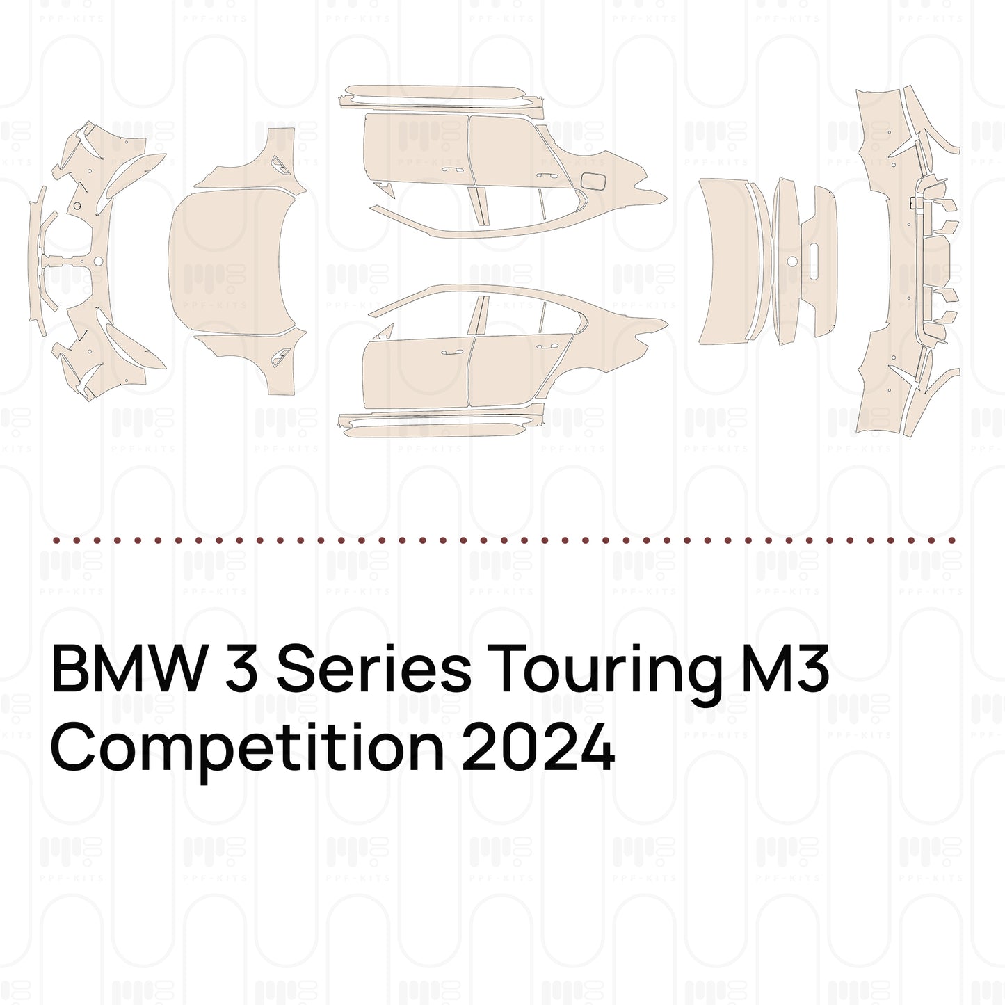 Pre-Cut PPF BMW 3 Series Touring M3 Competition 2024