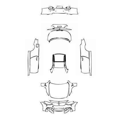 Pre-Cut PPF BMW 4 Series Convertible M4 2015 - PPF-Kits