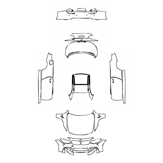 Pre-Cut PPF BMW 4 Series Convertible M4 2016 - PPF-Kits
