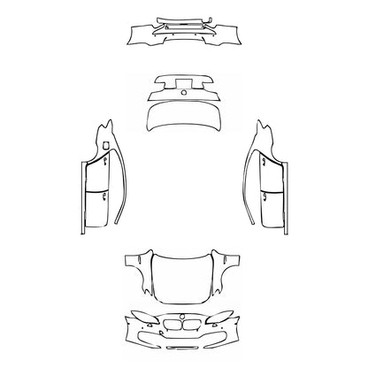 Pre-Cut PPF BMW 5 Series Sedan Extended Wheelbase Luxury 2016 - PPF-Kits