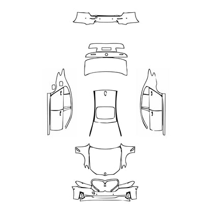 Pre-Cut PPF BMW 5 Series Sedan Extended Wheelbase Luxury 2021 - PPF-Kits