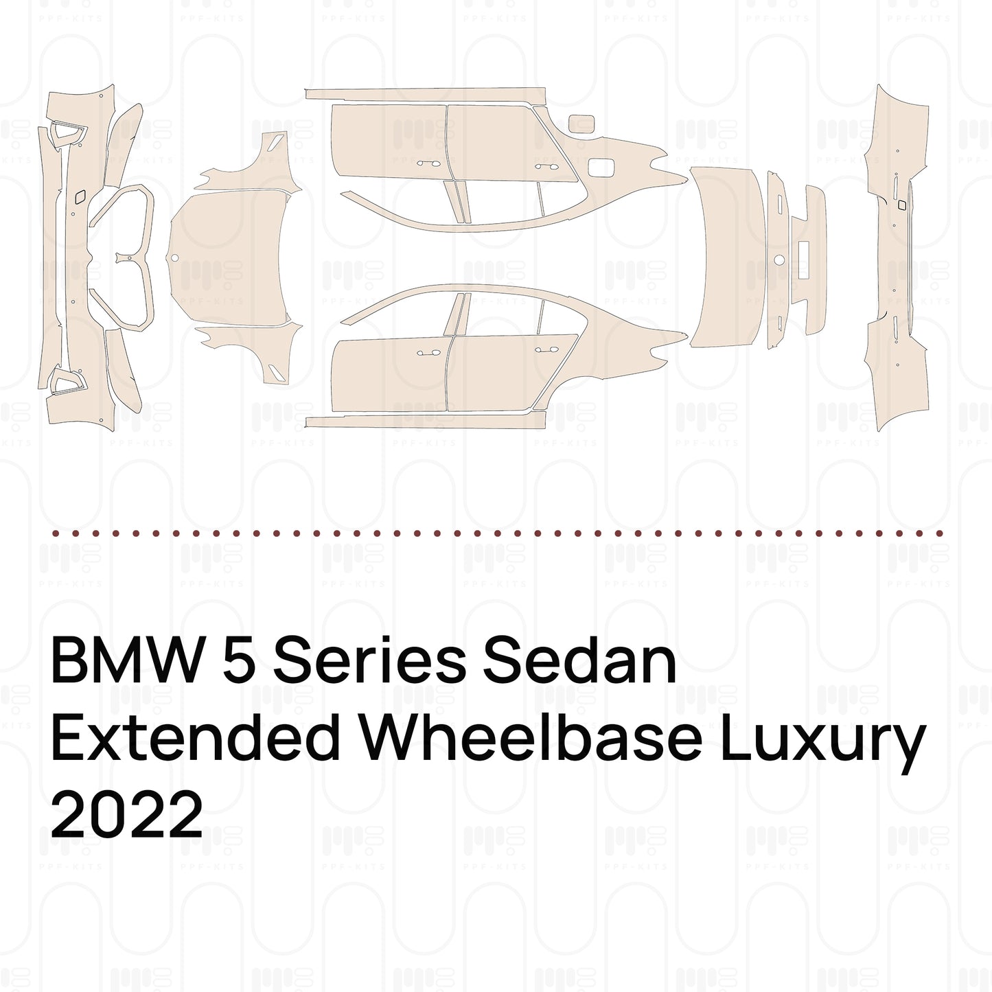 Pre-Cut PPF BMW 5 Series Sedan Extended Wheelbase Luxury 2022