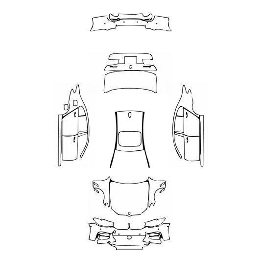 Pre-Cut PPF BMW 5 Series Sedan Extended Wheelbase M Sport 2018 - PPF-Kits