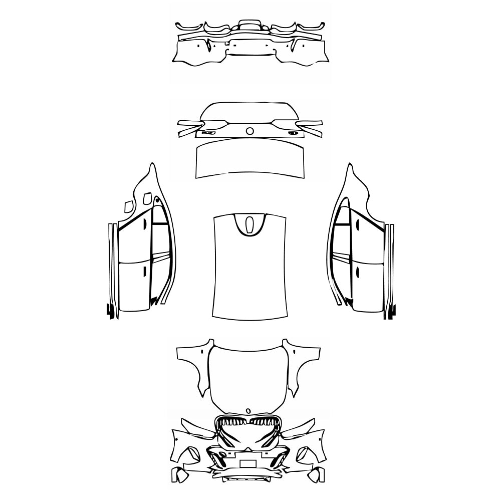 Pre-Cut PPF BMW 5 Series Sedan Extended Wheelbase M Sport 2024 - PPF-Kits
