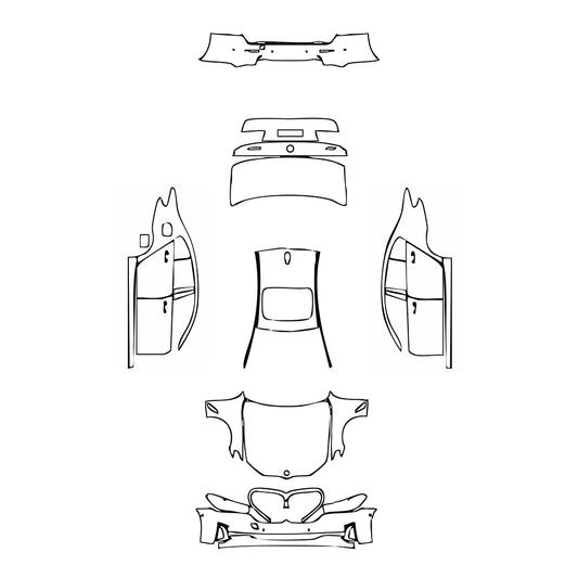 Pre-Cut PPF BMW 5 Series Sedan Standard Wheelbase Base 2021 - PPF-Kits