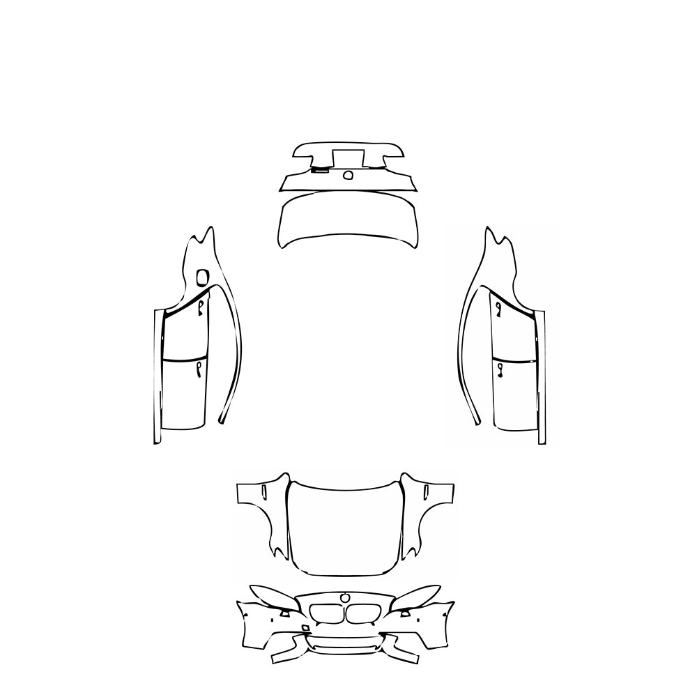 Pre-Cut PPF BMW 5 Series Sedan Standard Wheelbase M Sport 2014 - PPF-Kits
