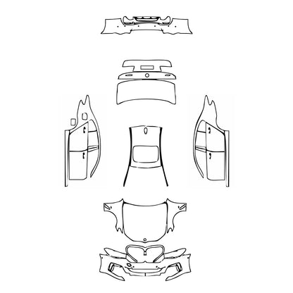 Pre-Cut PPF BMW 5 Series Sedan Standard Wheelbase M Sport 2023 - PPF-Kits