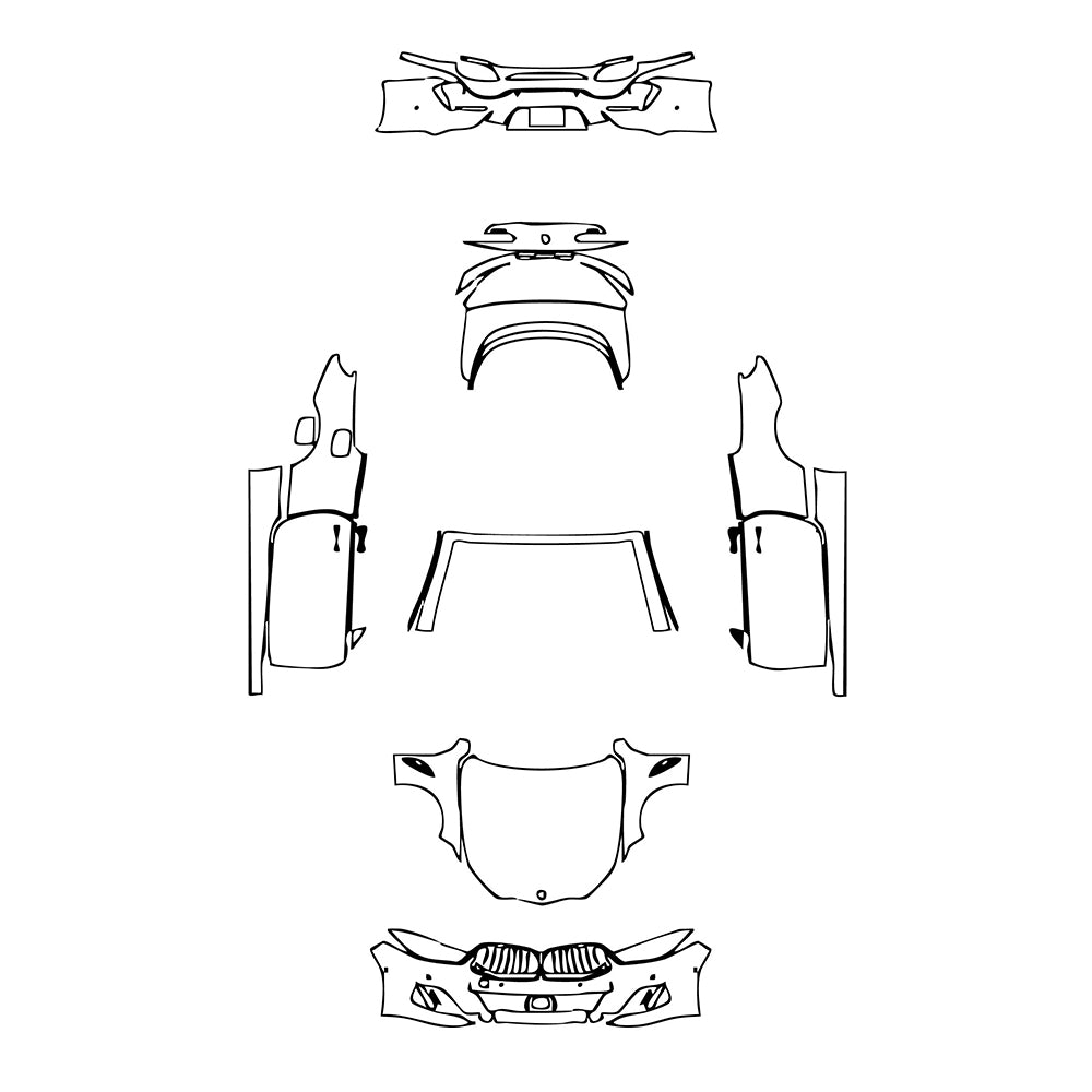 Pre-Cut PPF BMW 8 Series Convertible M Sport 2024 - PPF-Kits