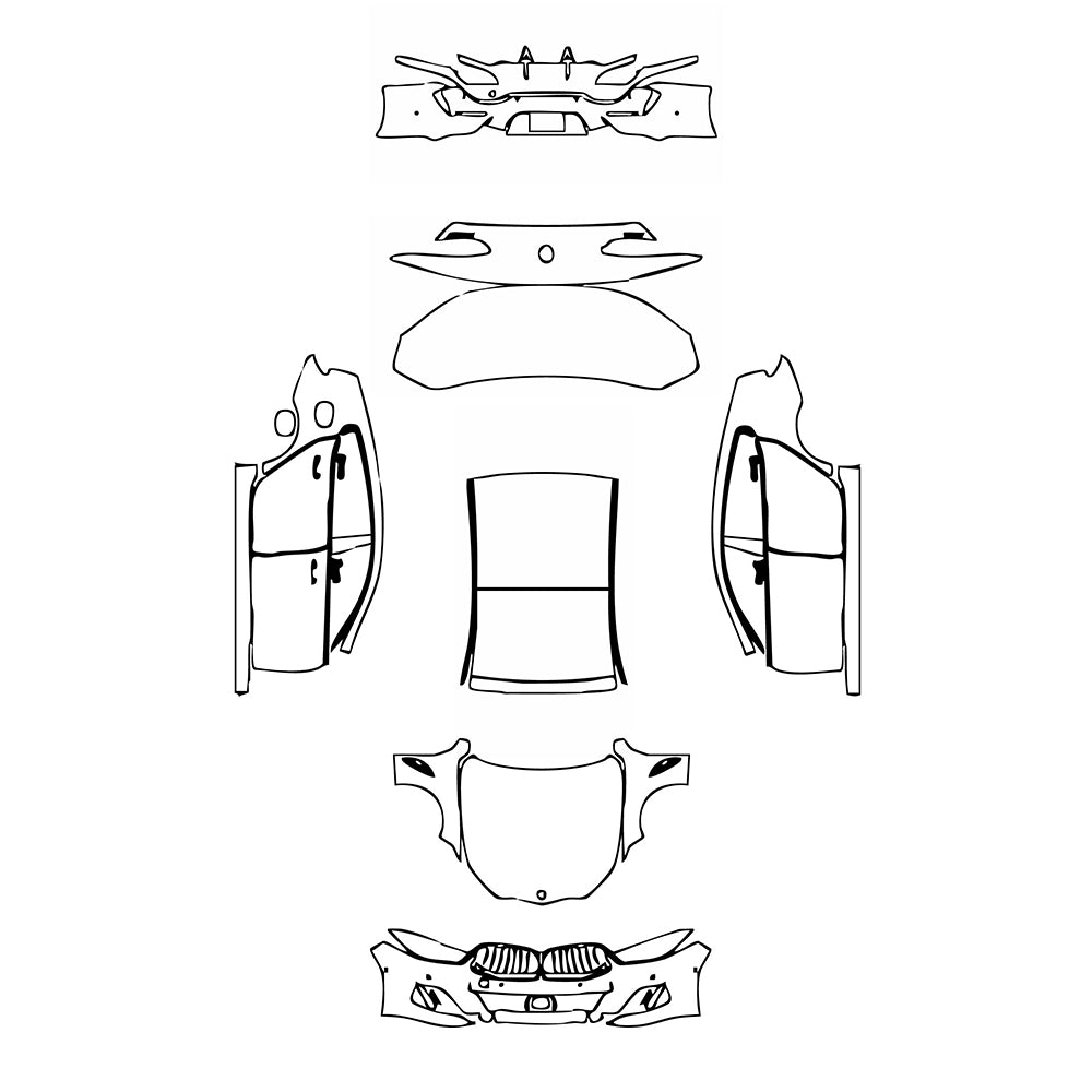 Pre-Cut PPF BMW 8 Series Gran Coupe M Sport 2019 - PPF-Kits