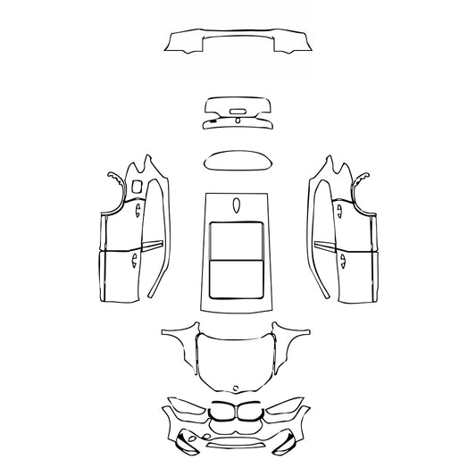 Pre-Cut PPF BMW X1 Standard Wheelbase Base 2021 - PPF-Kits