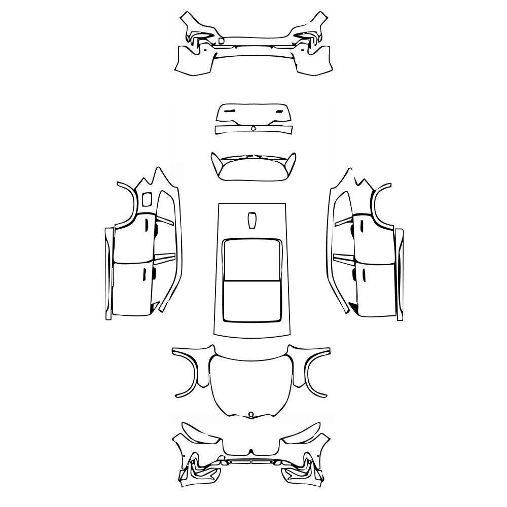Pre-Cut PPF BMW X1 Standard Wheelbase Base 2025 - PPF-Kits