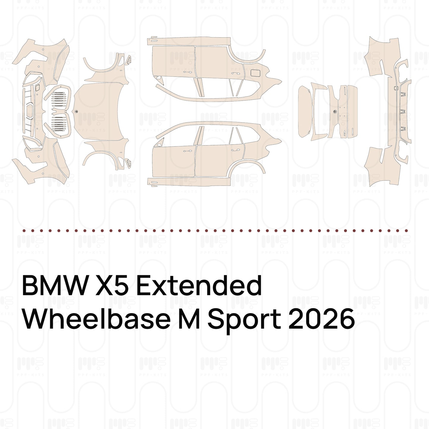 Pre-Cut PPF BMW X5 Extended Wheelbase M Sport 2026