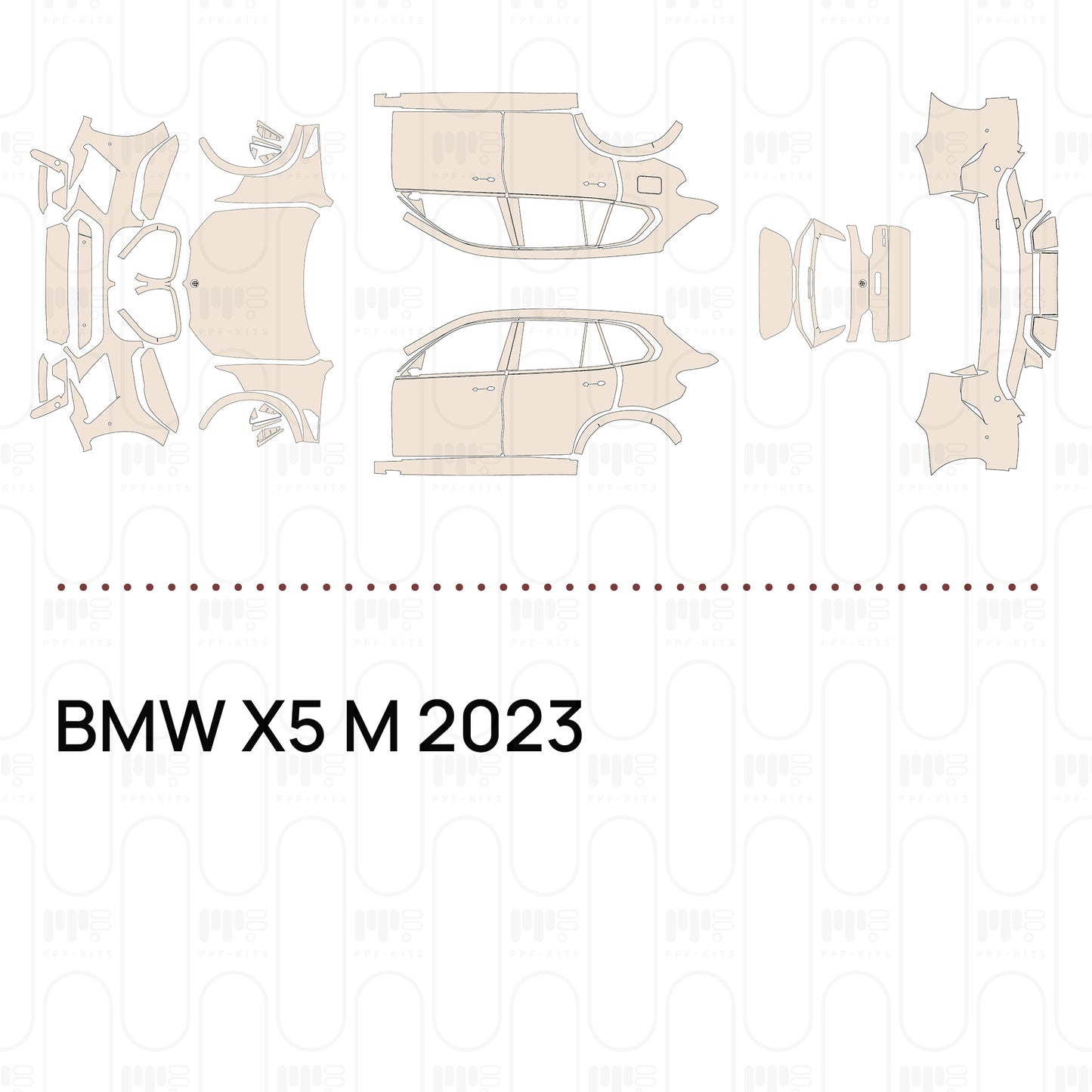 Pre-Cut PPF BMW X5 M 2023