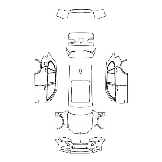 Pre-Cut PPF BMW X5 Standard Wheelbase Luxury Line 2017 - PPF-Kits